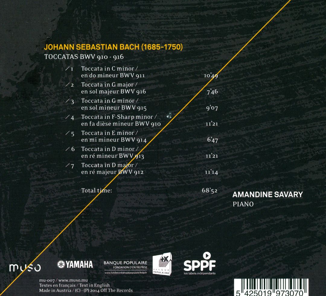Bach: Toccatas cover art