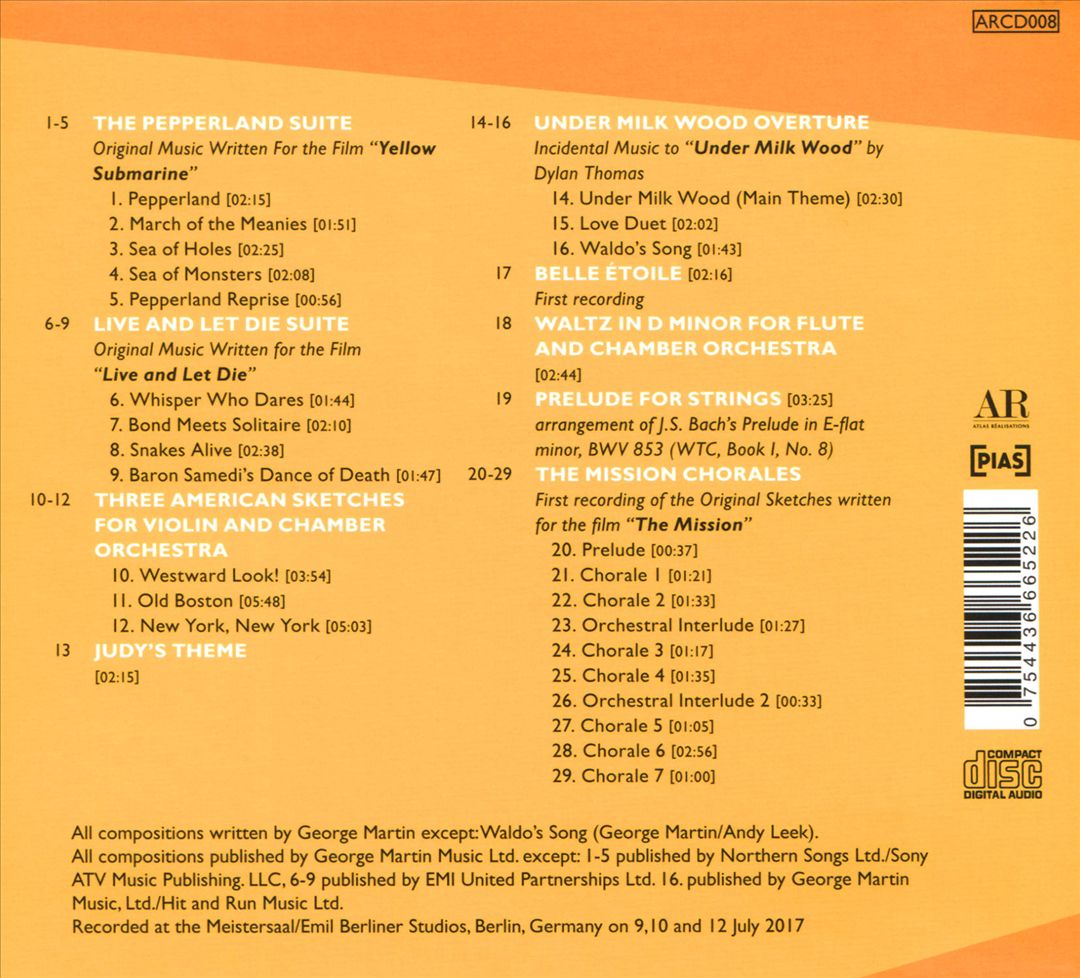 Film Scores and Original Orchestral Music of George Martin cover art