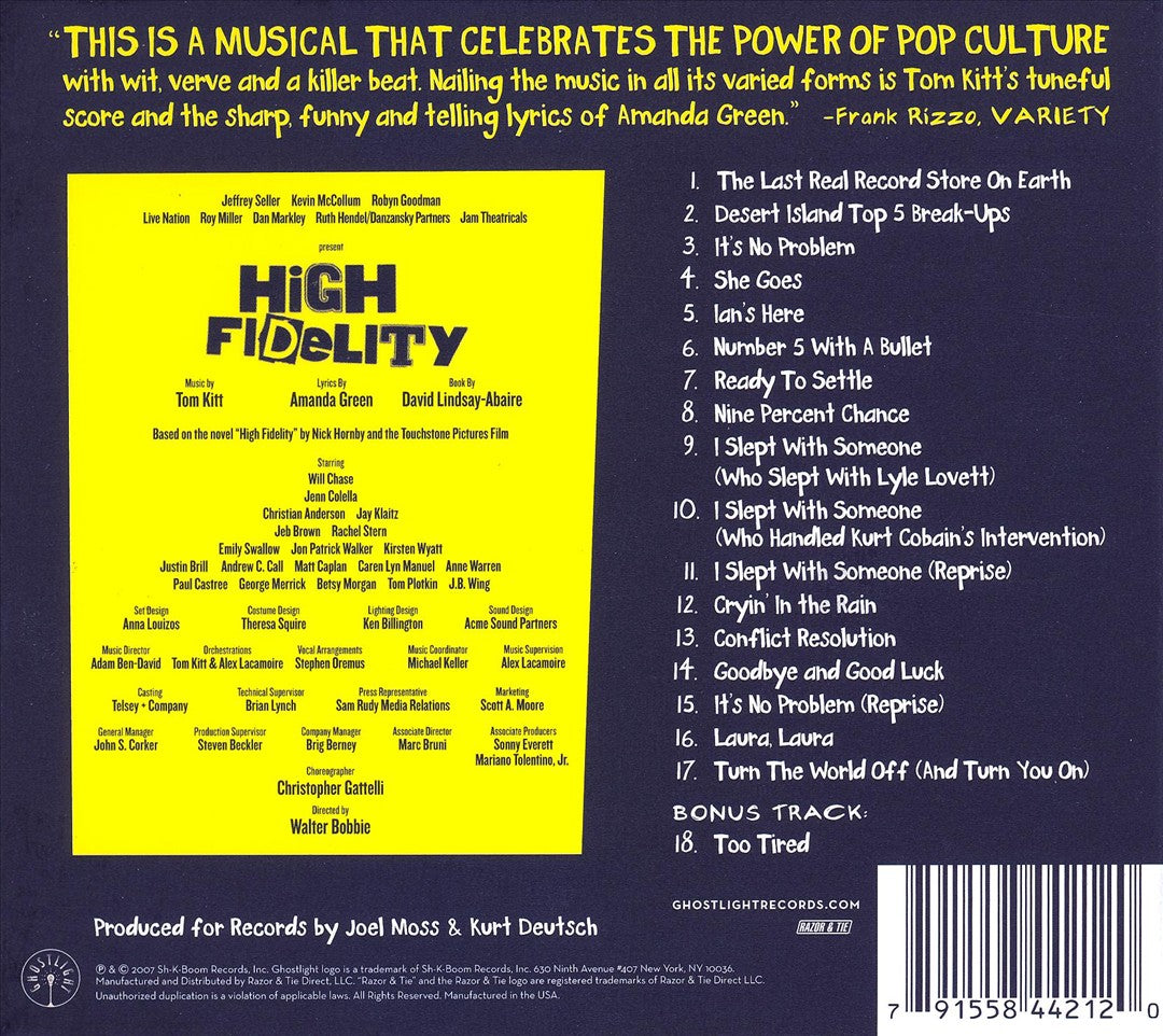 High Fidelity: A Musical cover art