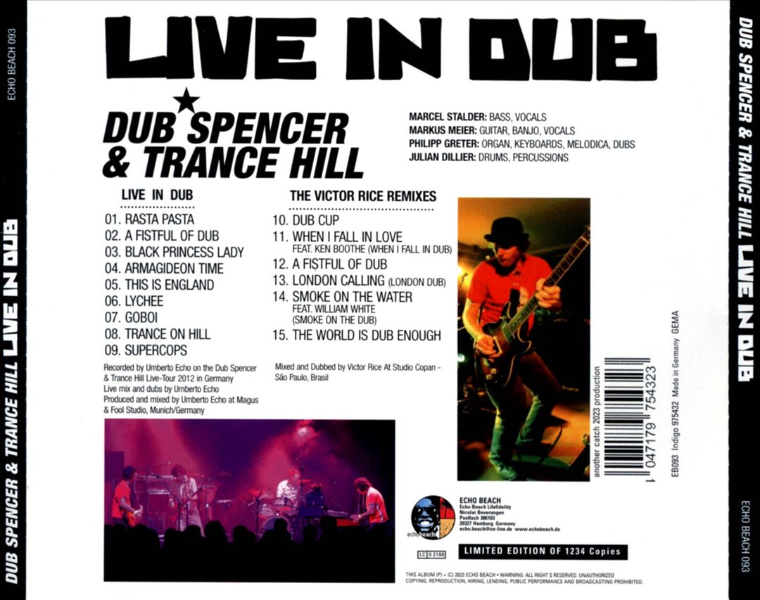 Live In Dub & The Victor Rice Remixes cover art