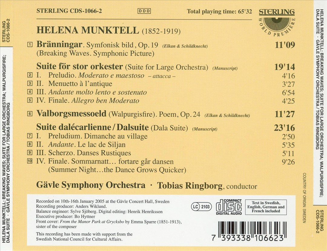 Helena Munktell: Orchestral Works cover art