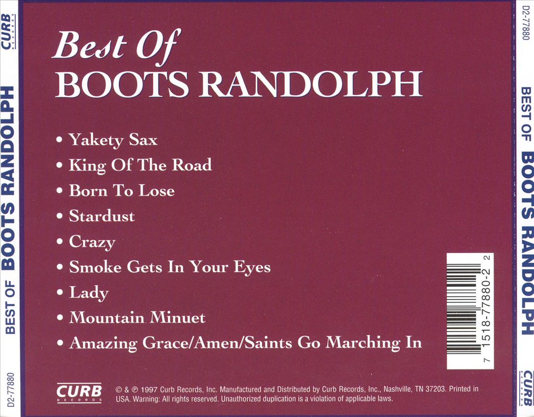 Best of Boots Randolph cover art