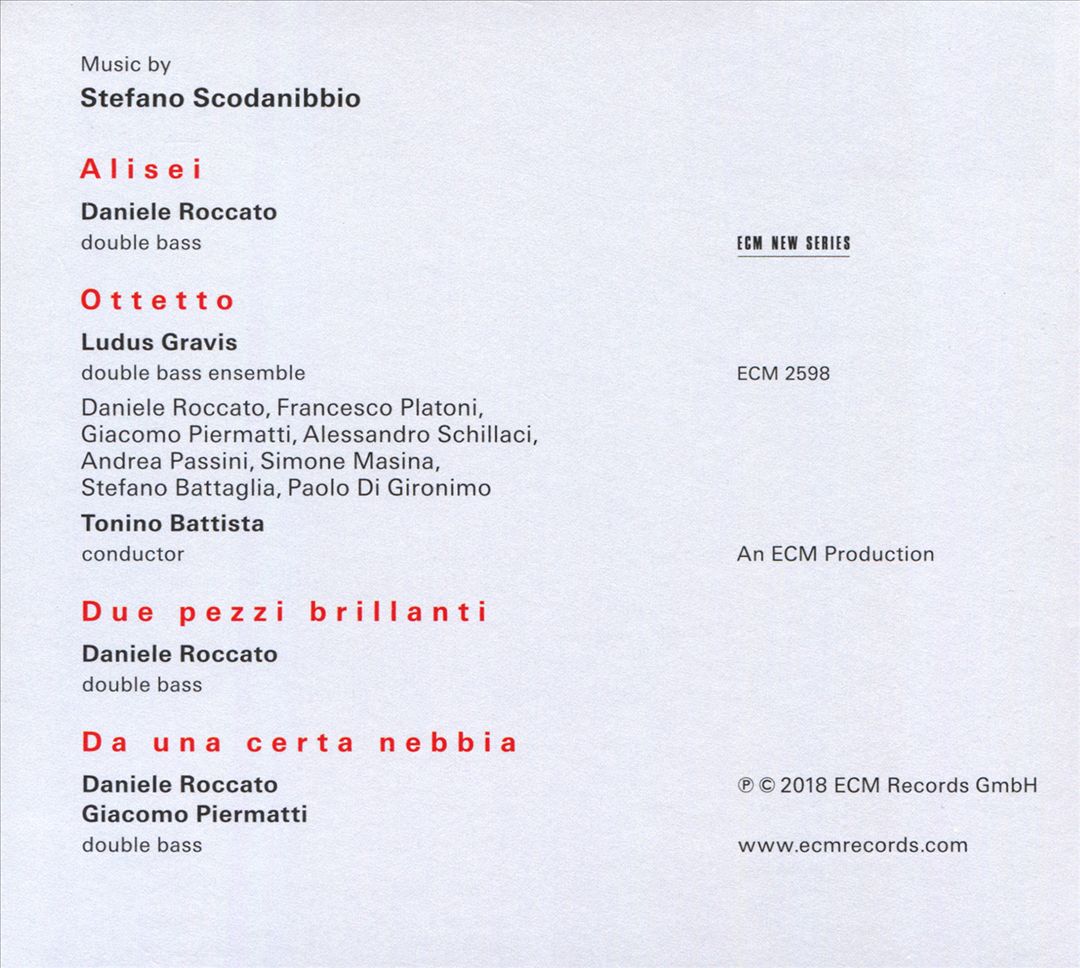 Stefano Scodanibbio: Alisei cover art