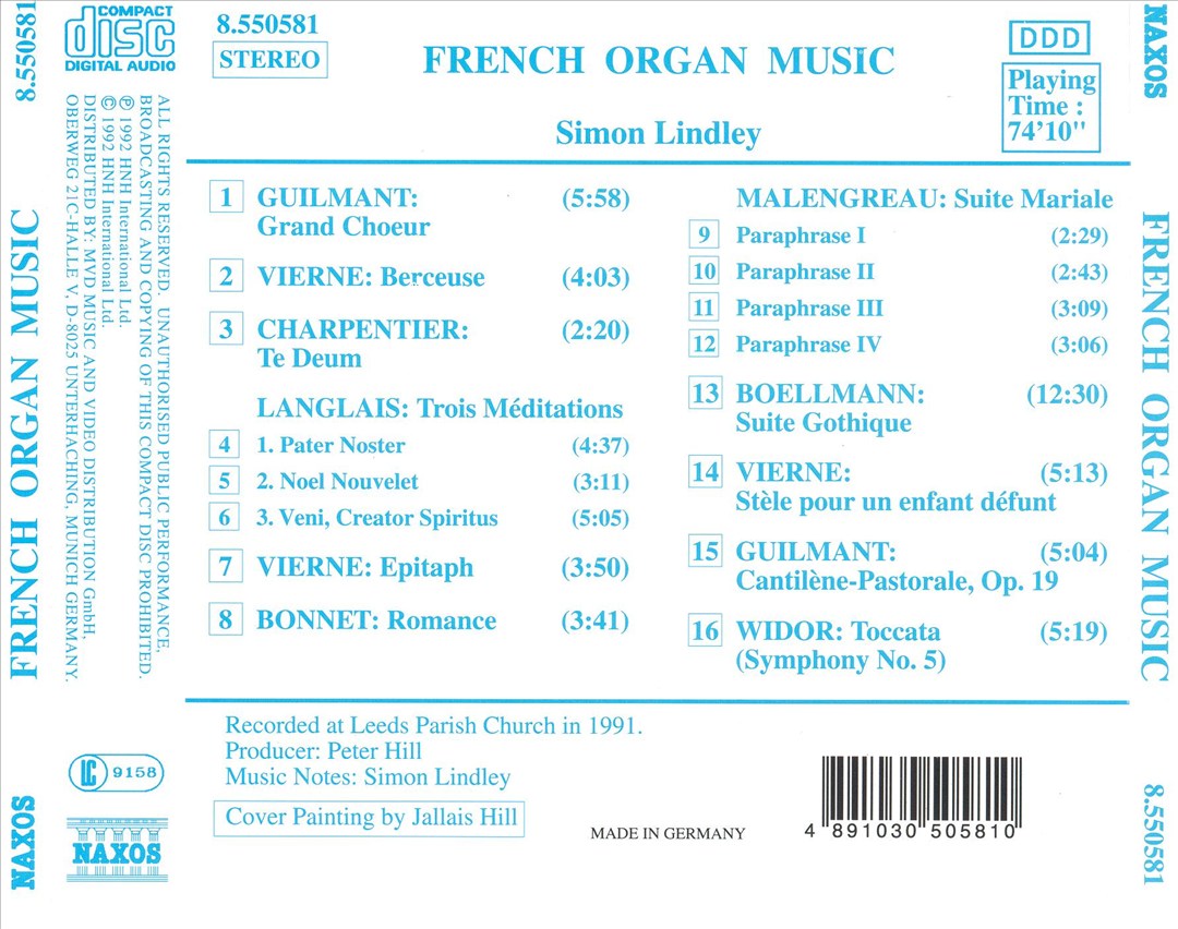 French Organ Music cover art