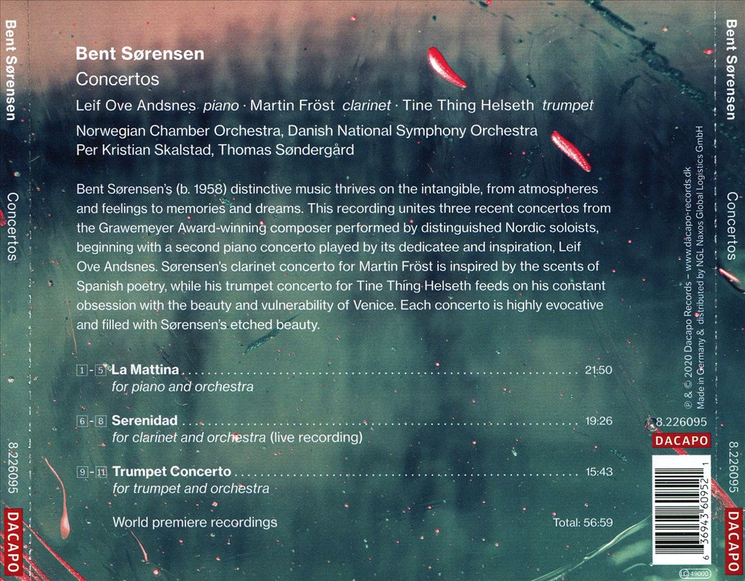 Bent Sørensen: Concertos cover art