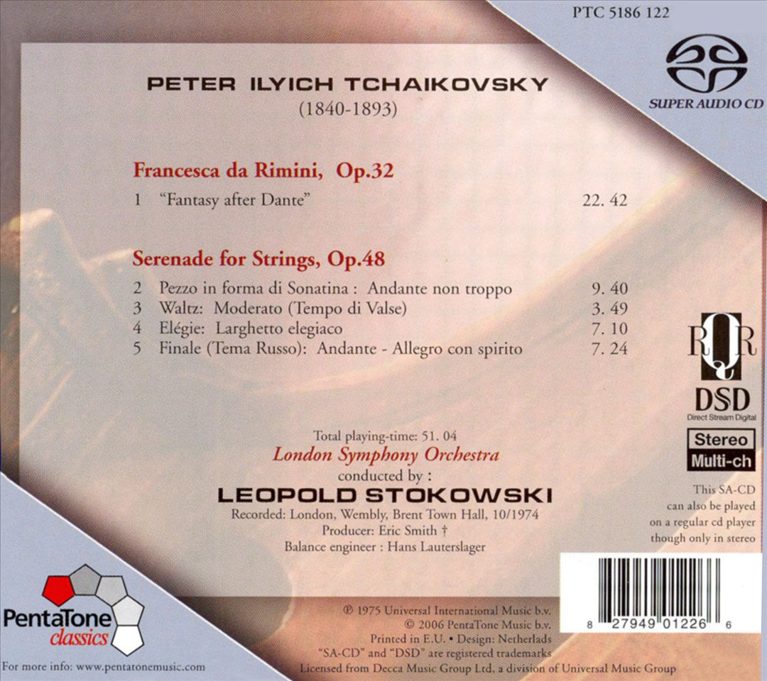 Tchaikovsky: Serenade for Strings; Francesca da Rimini [Hybrid SACD] cover art