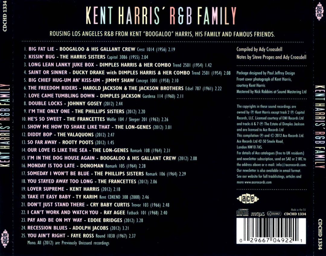 Kent Harris' R&B Family cover art
