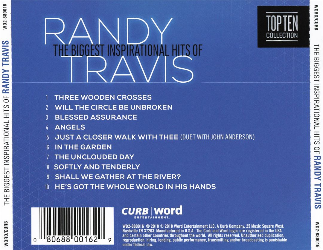 Three Wooden Crosses: The Biggest Inspirational Hits of Randy Travis cover art