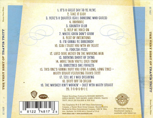 Very Best of Travis Tritt cover art