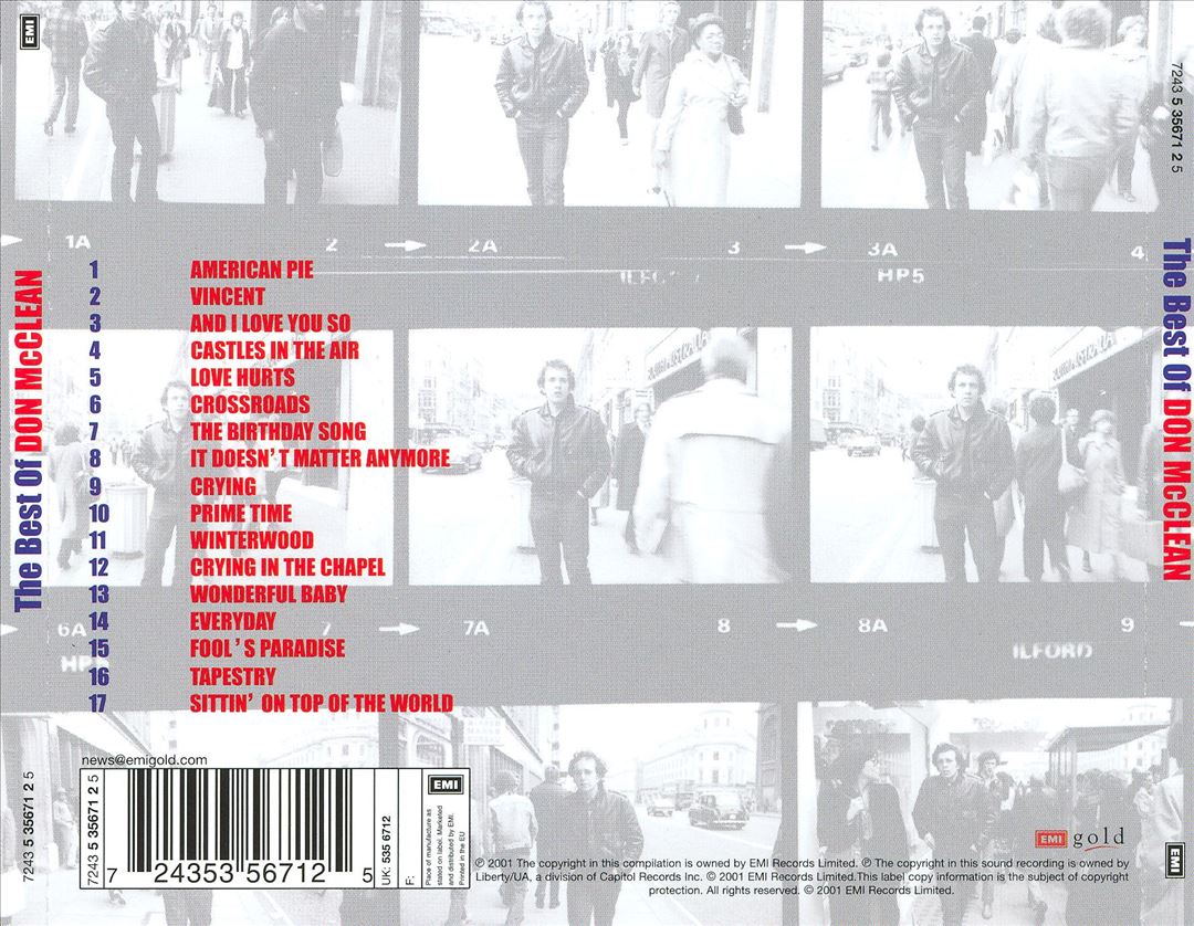 The Best of Don McLean [EMI 2002] cover art
