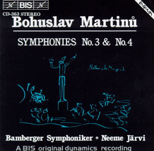 Bohuslav Martinu: Symphonies 3 & 4 cover art