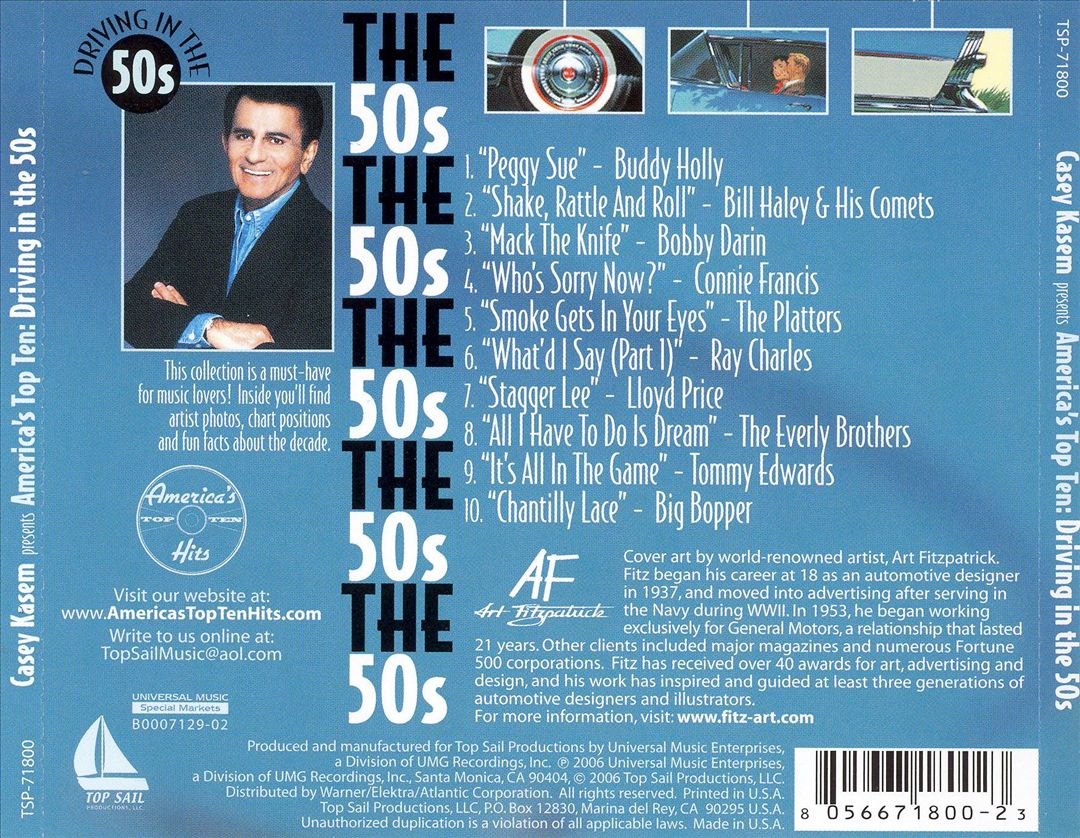 Casey Kasem: Driving in the 50s cover art