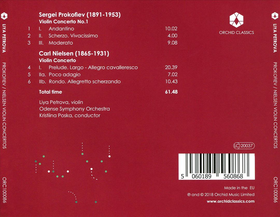 Prokofiev: Violin Concerto No. 1; Nielsen: Violin Concerto cover art