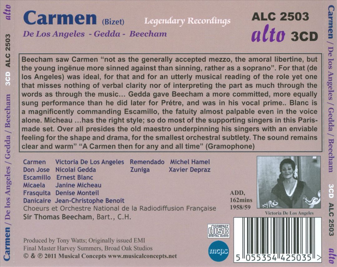 Bizet: Carmen cover art