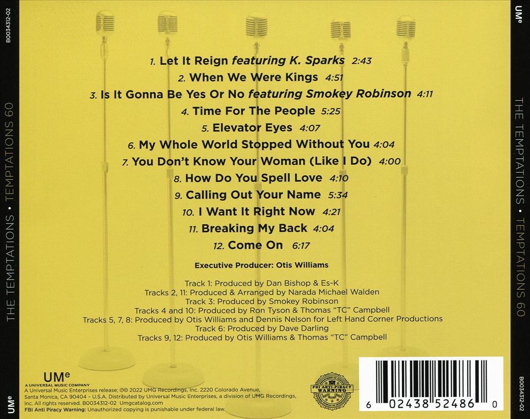 Temptations 60 cover art
