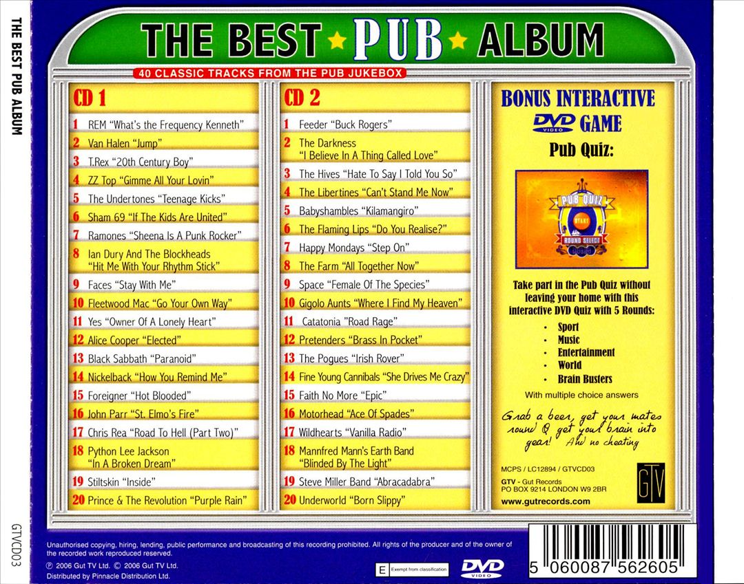 Best Pub Album cover art
