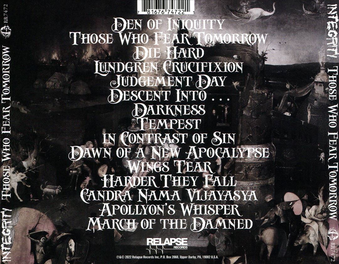 Those Who Fear Tomorrow cover art