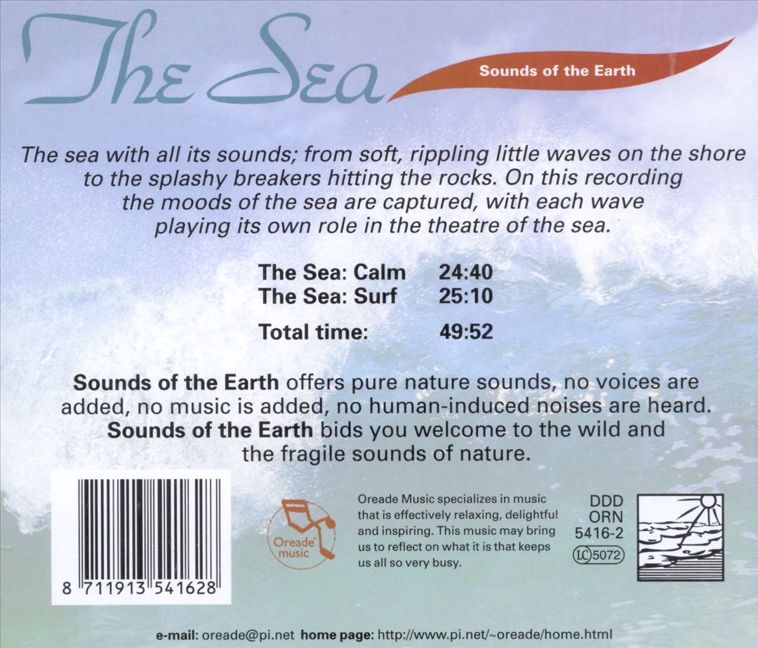 Sounds of the Earth: Sea cover art