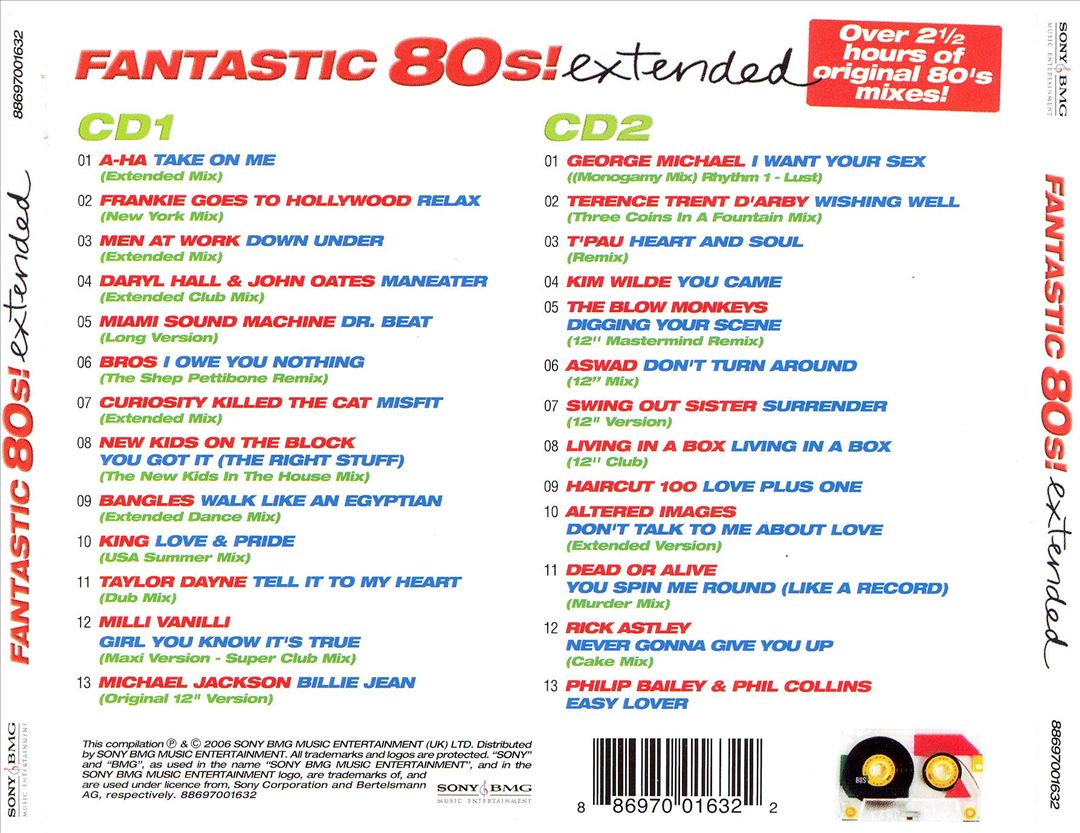 Fantastic 80's Extended / Various cover art