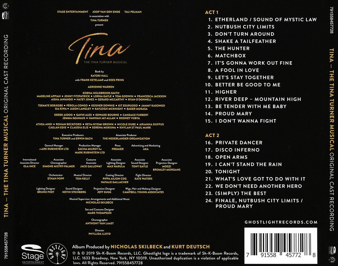 Tina: The Tina Turner Musical [Original London Cast Recording] cover art