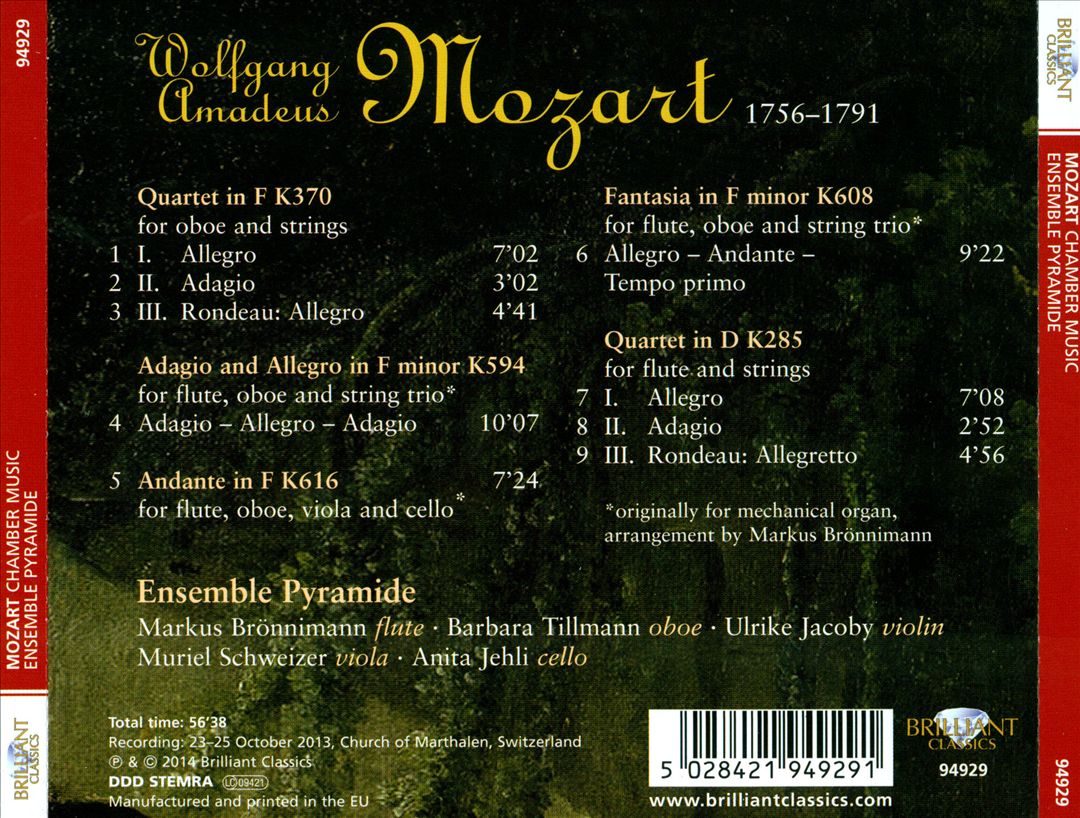 Mozart: Chamber Music cover art
