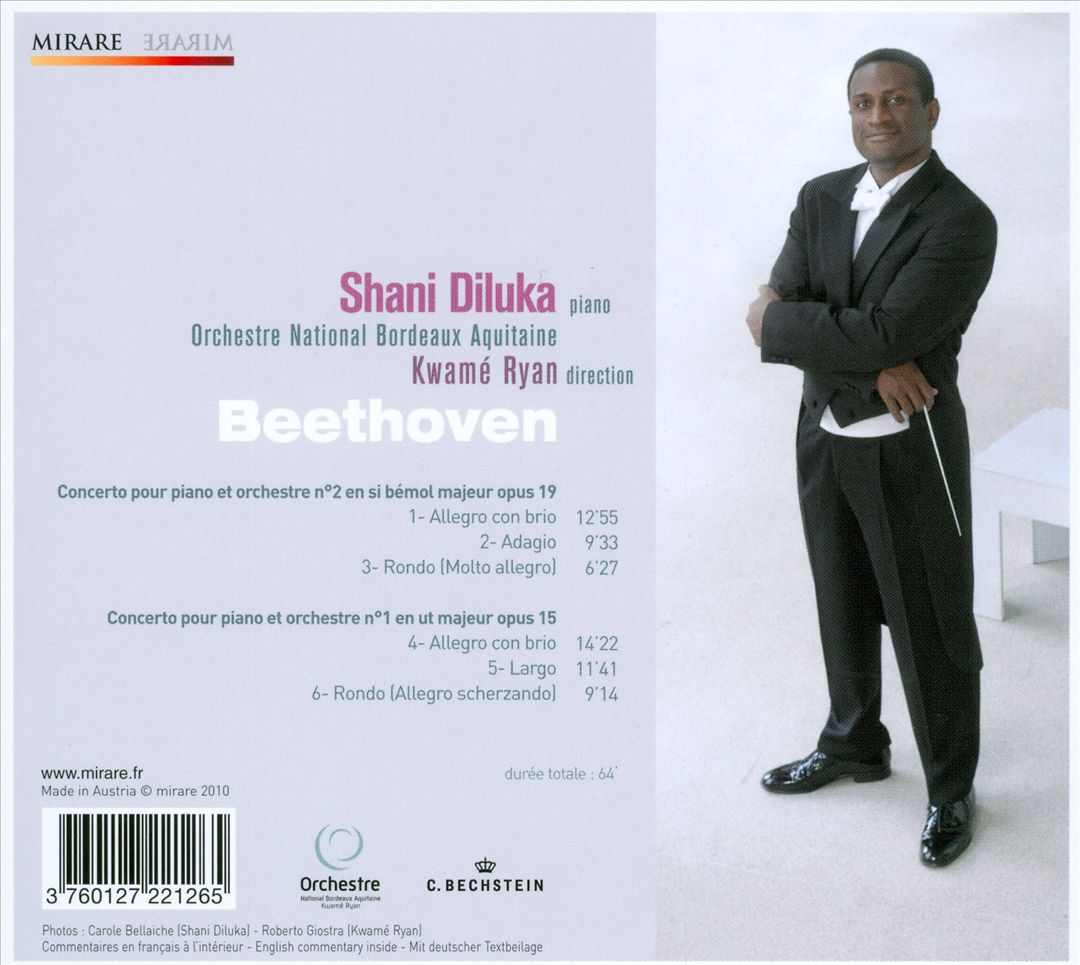 Beethoven: Concertos pour Piano et Orchestre No. 1 & 2 cover art