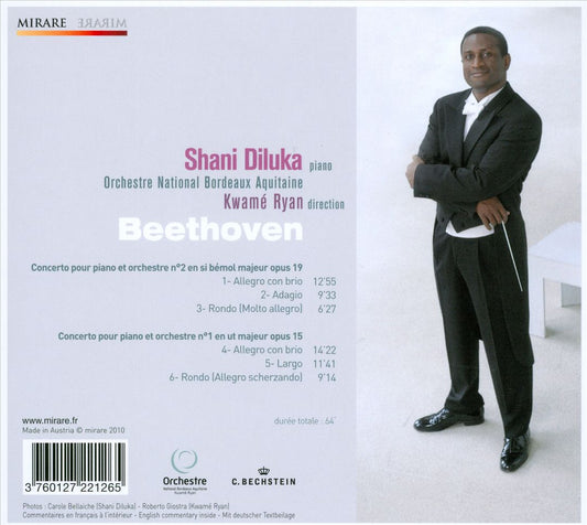 Beethoven: Concertos pour Piano et Orchestre No. 1 & 2 cover art