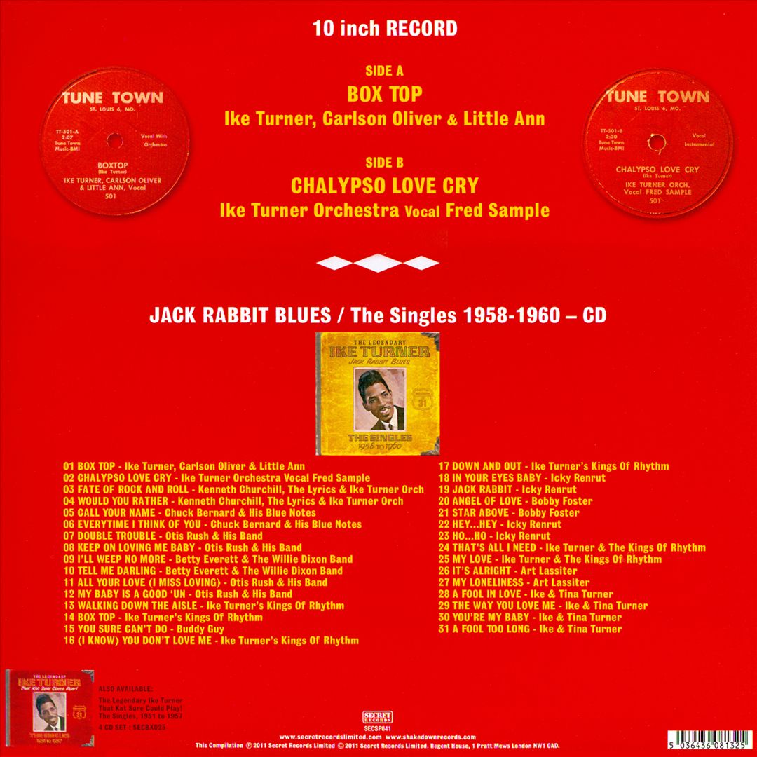 Jack Rabbit Blues: The Singles 1958 To 1960 cover art