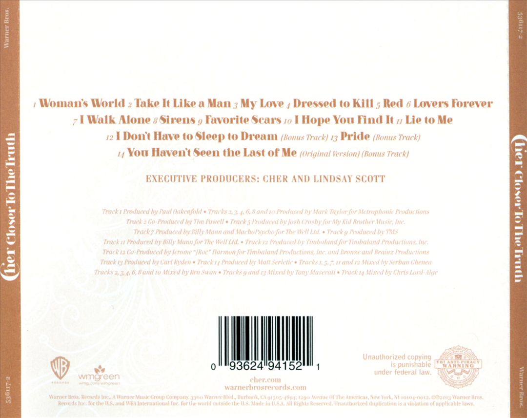Closer to the Truth [US Deluxe Edition] cover art