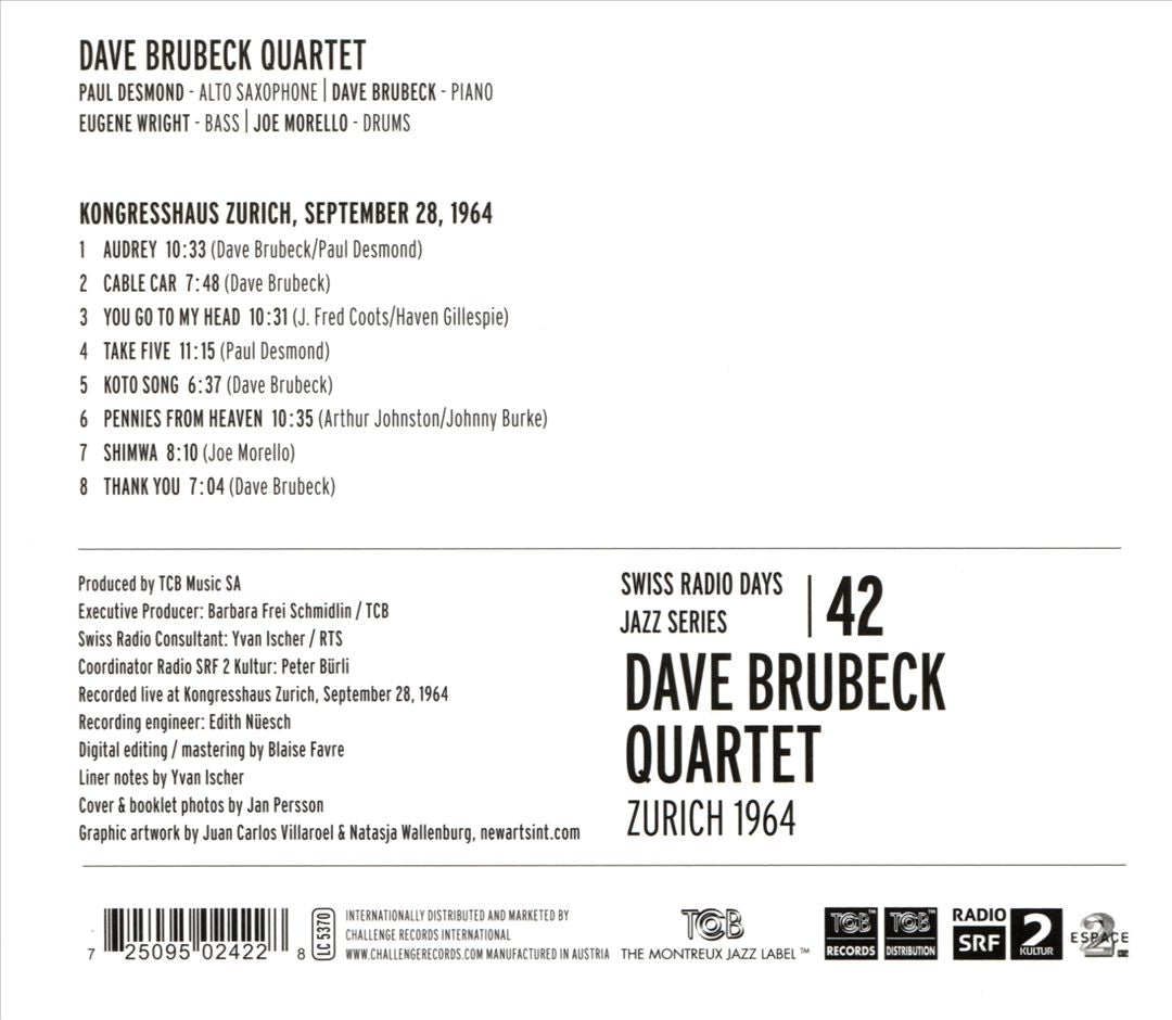 Zurich 1964: Swiss Radio Days, Vol. 42 cover art