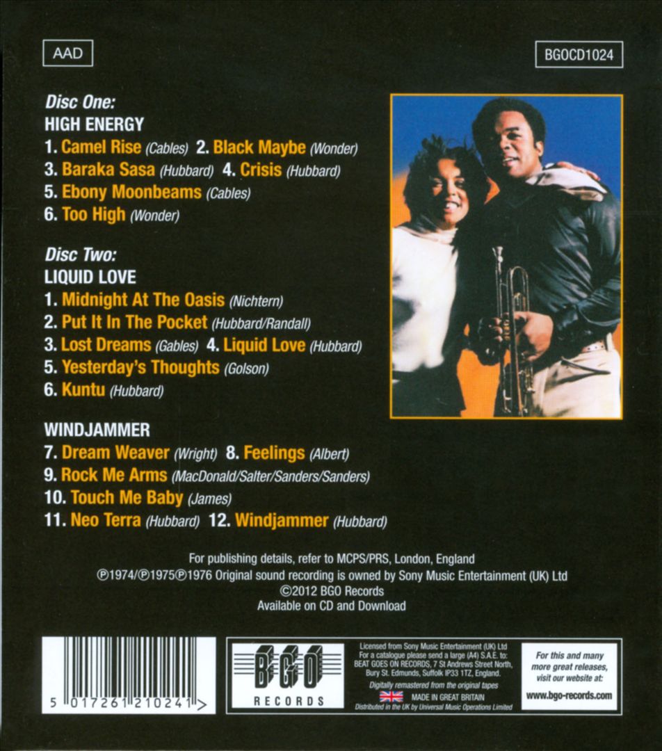 High Energy/Liquid Love/Windjammer cover art