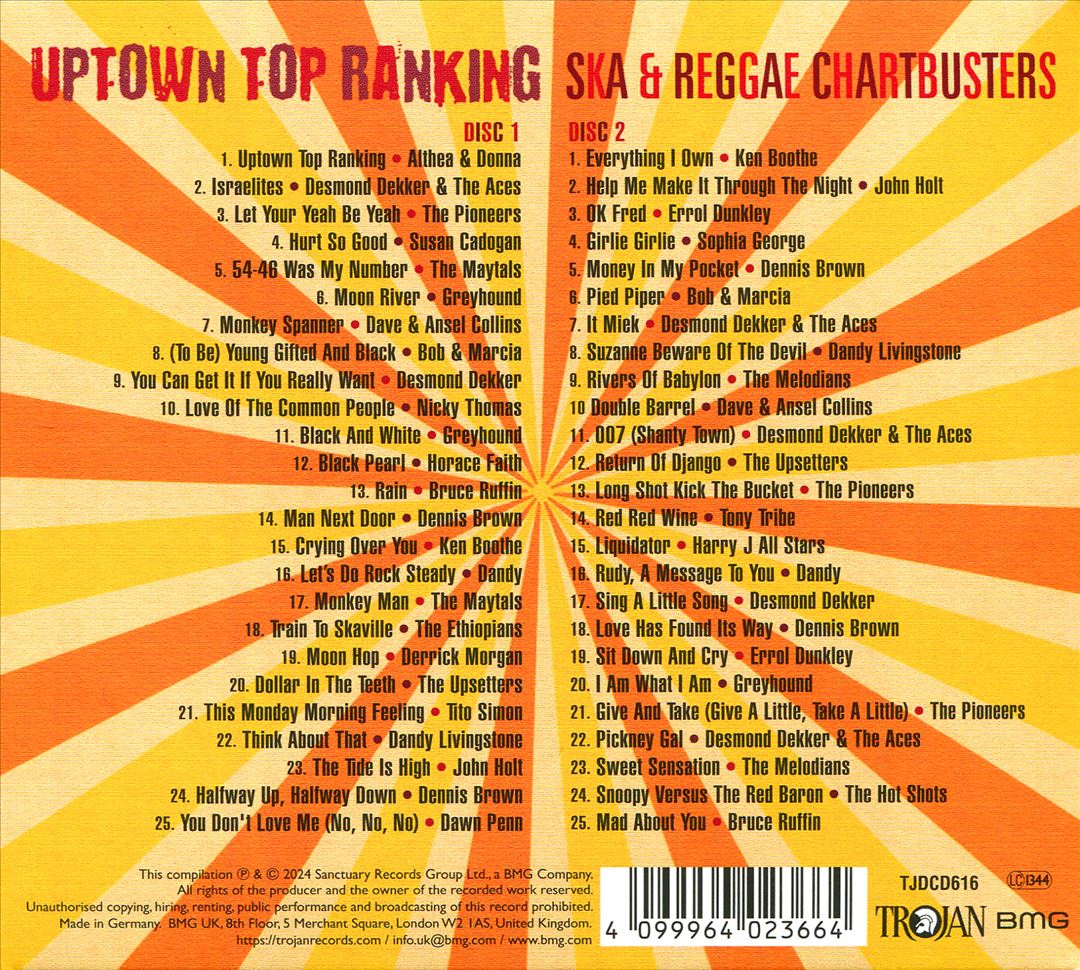 Uptown Top Ranking: Reggae Chartbusters cover art