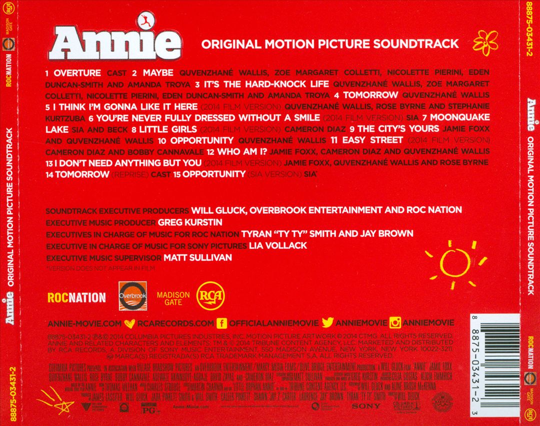 Annie [2014] [Original Motion Picture Soundtrack] cover art