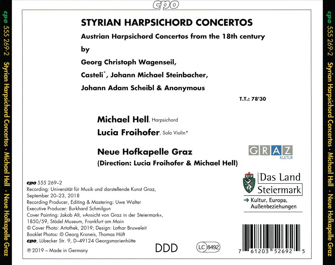 Styrian Harpsichord Concertos cover art