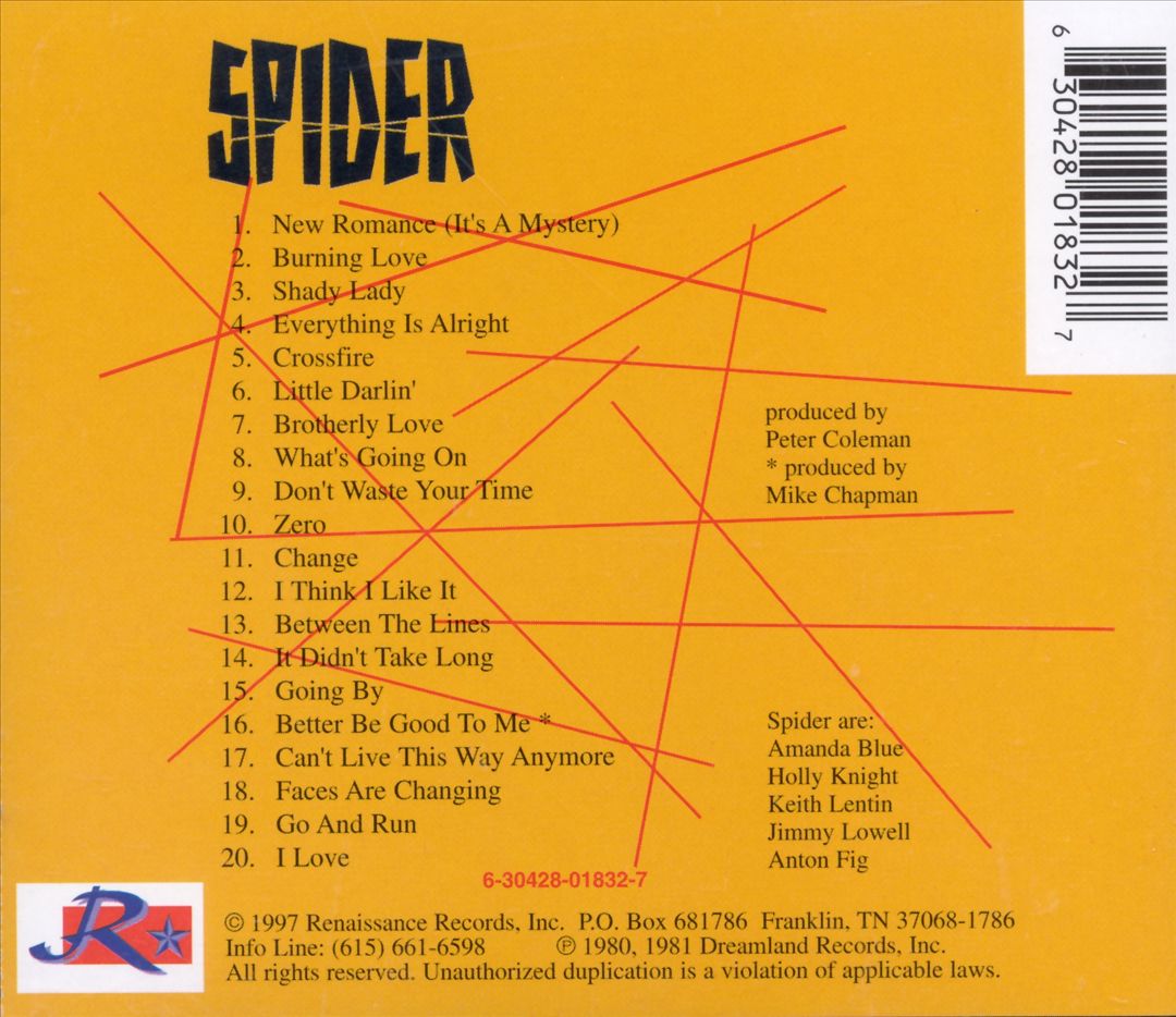 Spider/Between the Lines cover art