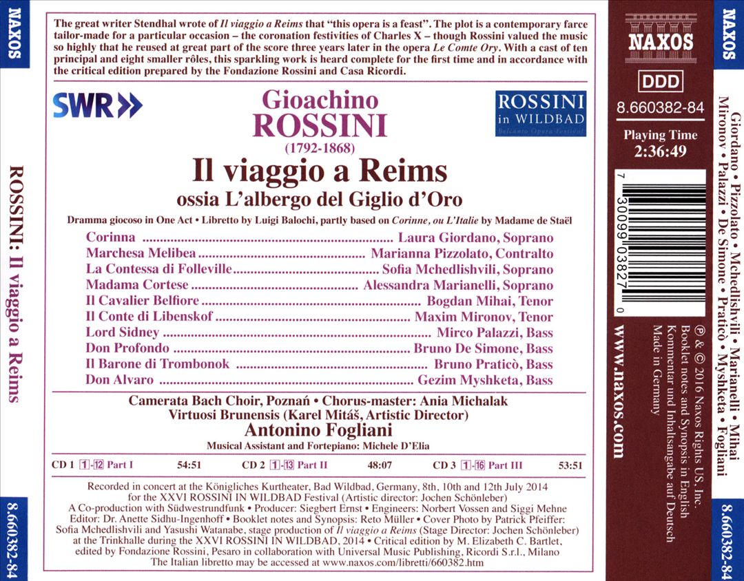 Rossini: Il viaggio a Reims cover art