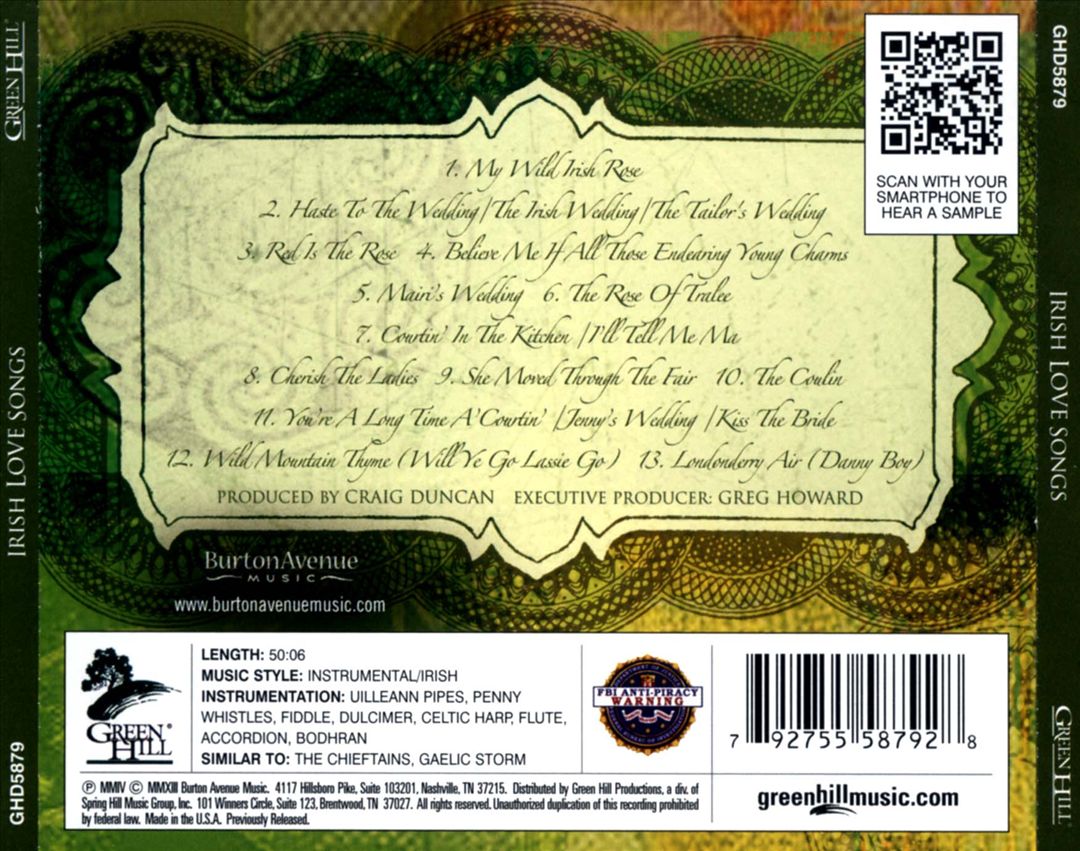 Irish Love Songs cover art