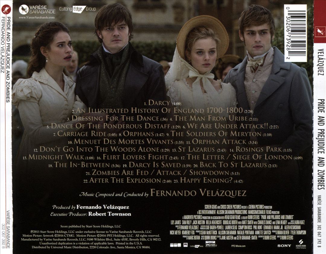 Pride & Prejudice & Zombies [Original Motion Picture Score] cover art