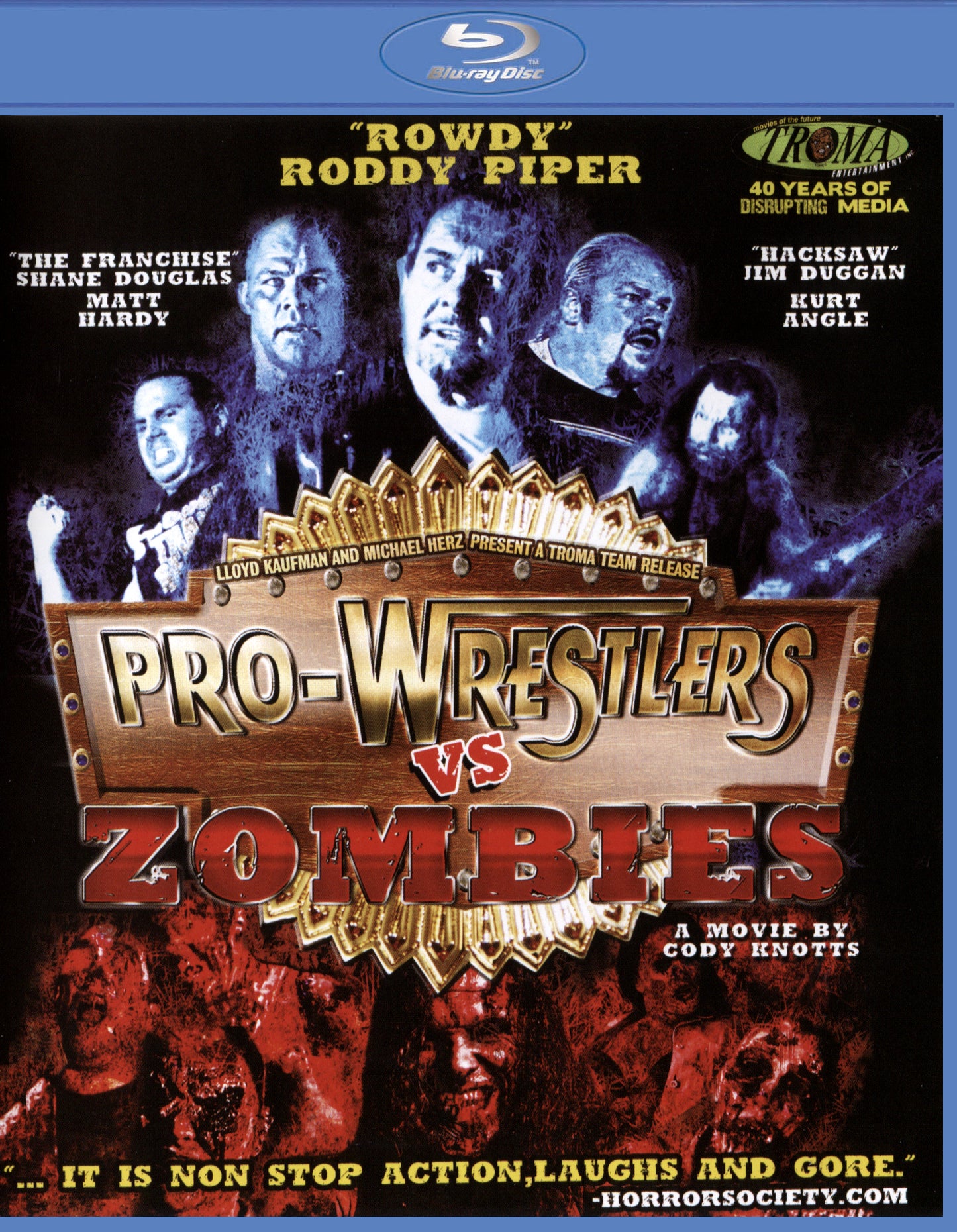 Pro-Wrestlers vs. Zombies [Blu-ray] cover art