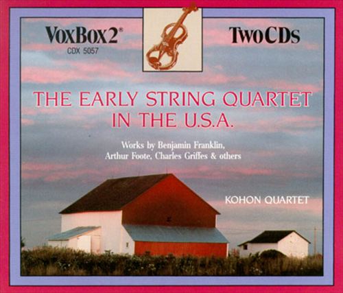 Early String Quartet in the U.S.A. cover art
