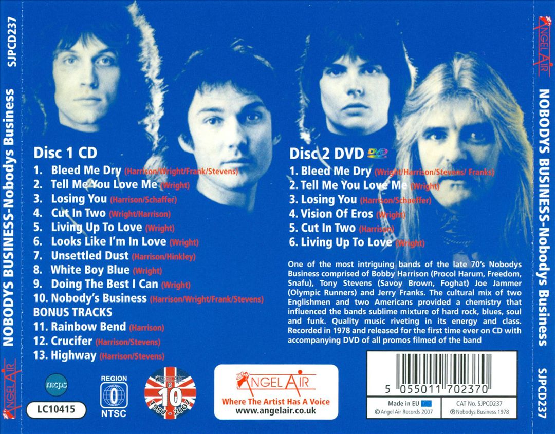 Nobody's Business [CD/DVD] cover art