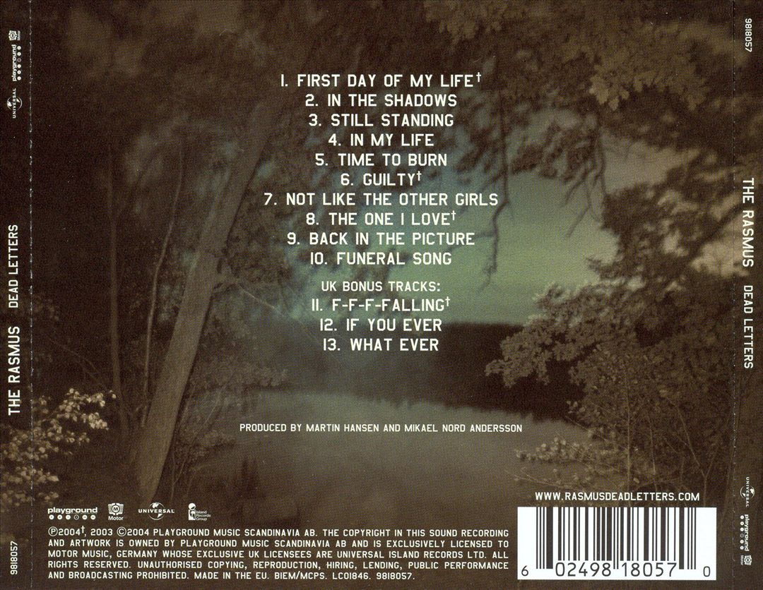 Dead Letters [Bonus Tracks] cover art