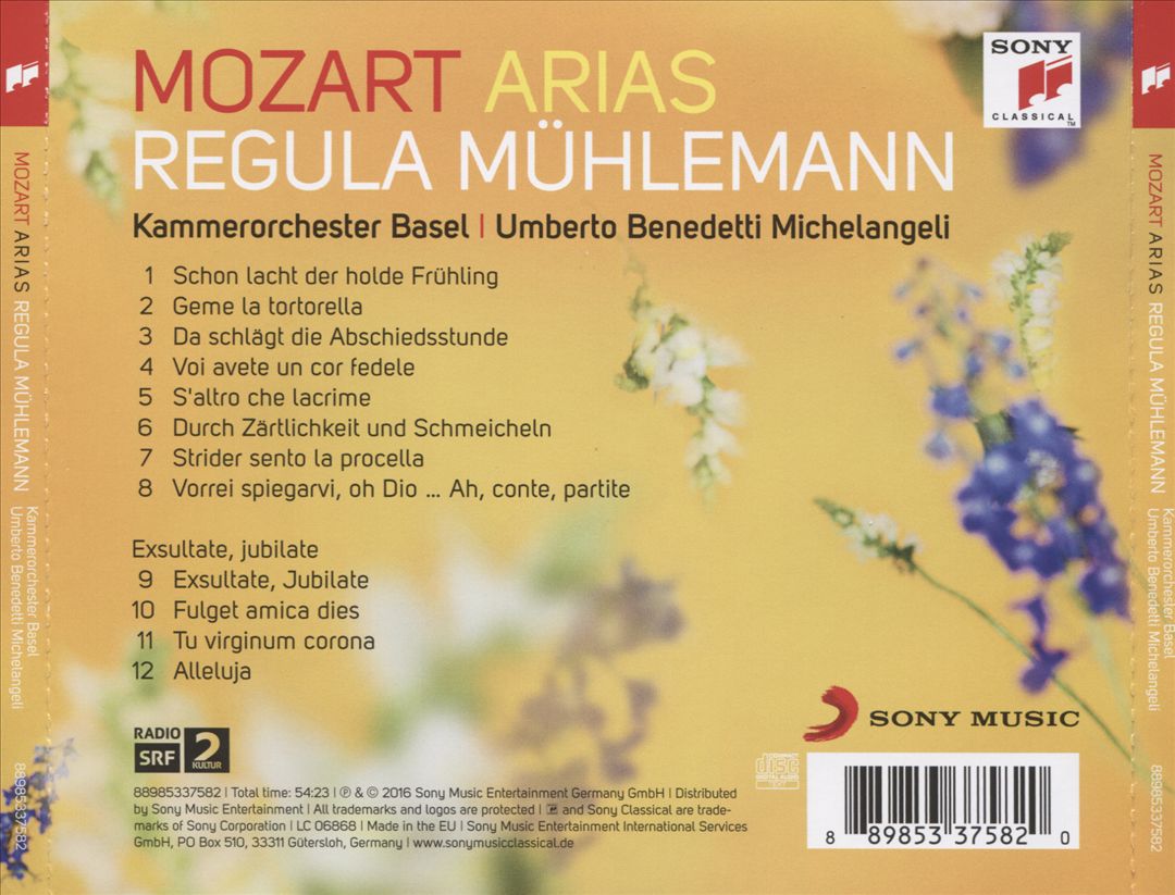Mozart Arias cover art