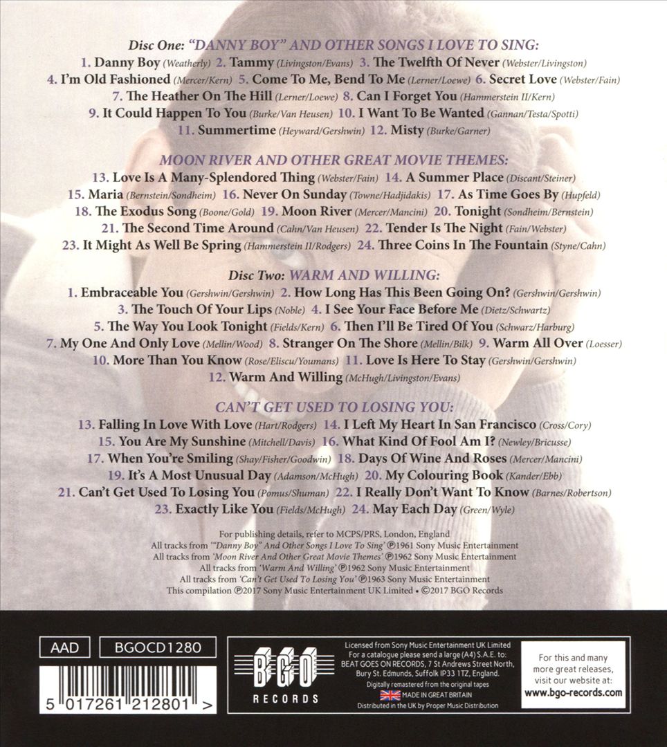 "Danny Boy" And Other Songs I Love to Sing/Moon River And Other Great Movie Themes cover art