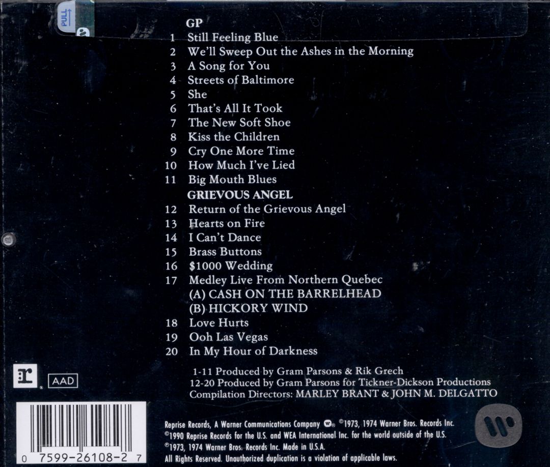 G.P./Grievous Angel cover art