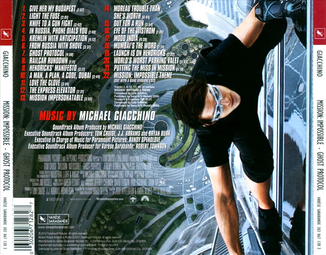 Mission: Impossible - Ghost Protocol [Music From the Motion Picture] cover art