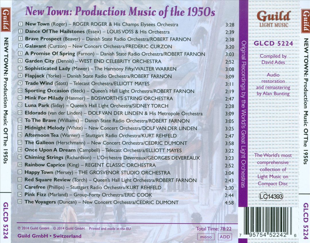 Golden Age of Light Music: New Town - Production Music of the 1950s cover art