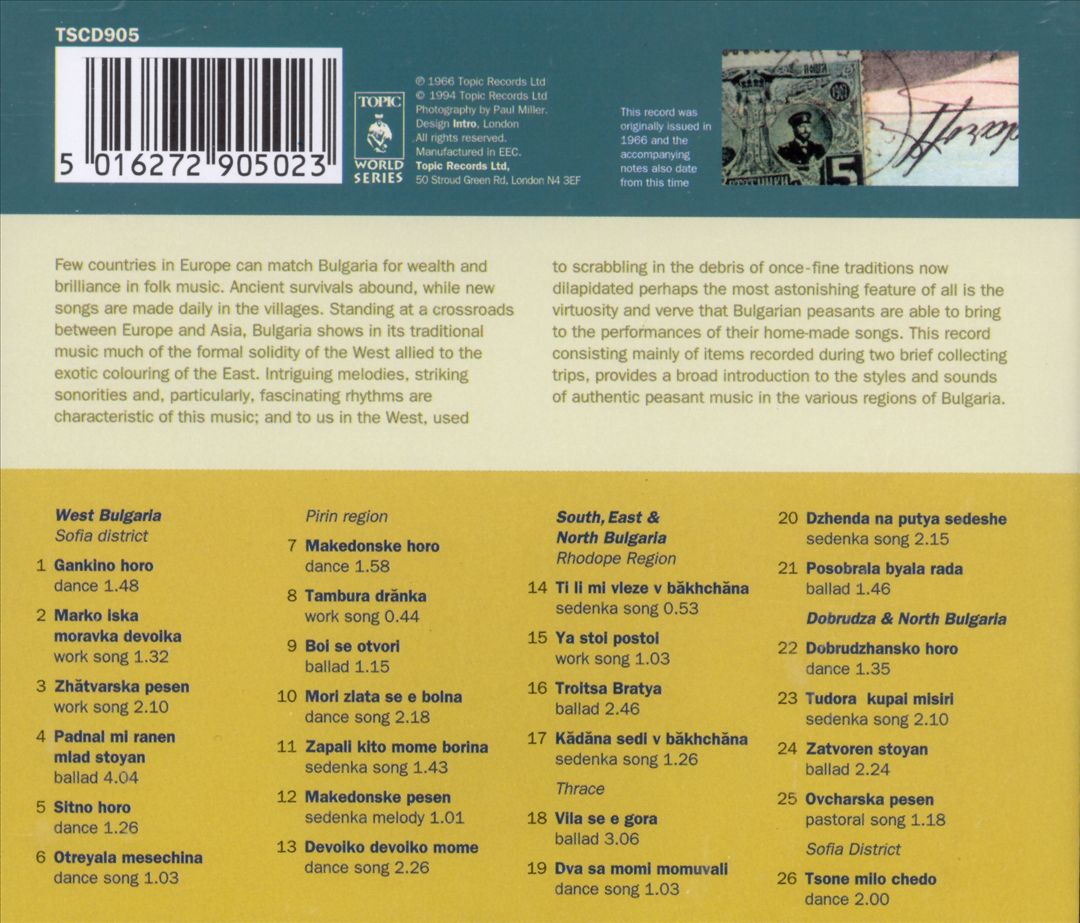 Folk Music of Bulgaria cover art