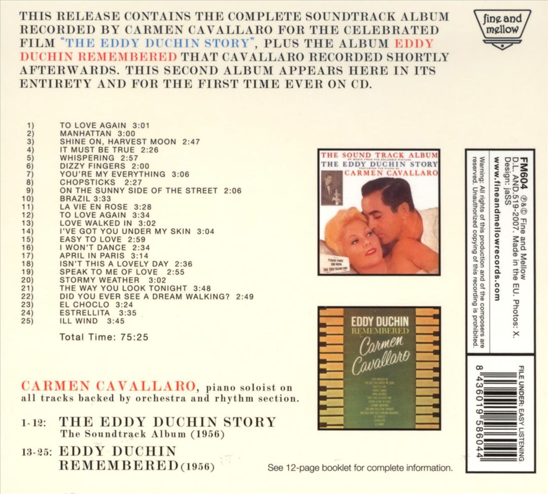 Eddy Duchin Story/Eddy Duchin Remembered cover art