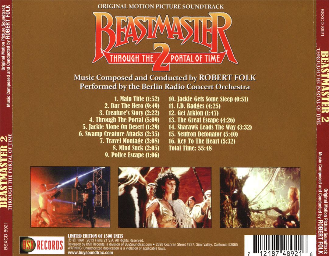 Beastmaster II: Through the Portal of Time cover art
